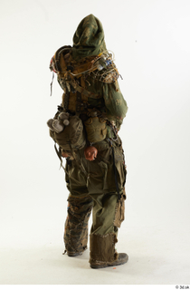  Photos John Hopkins Army Postapocalyptic Suit Poses aiming the gun standing whole body 0013.jpg